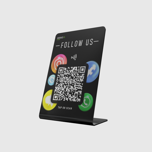 Brio NFC Stand (For Social Media & links in one place.)