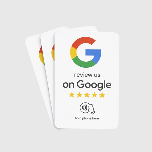 3X NFC Google Reviews Cards
