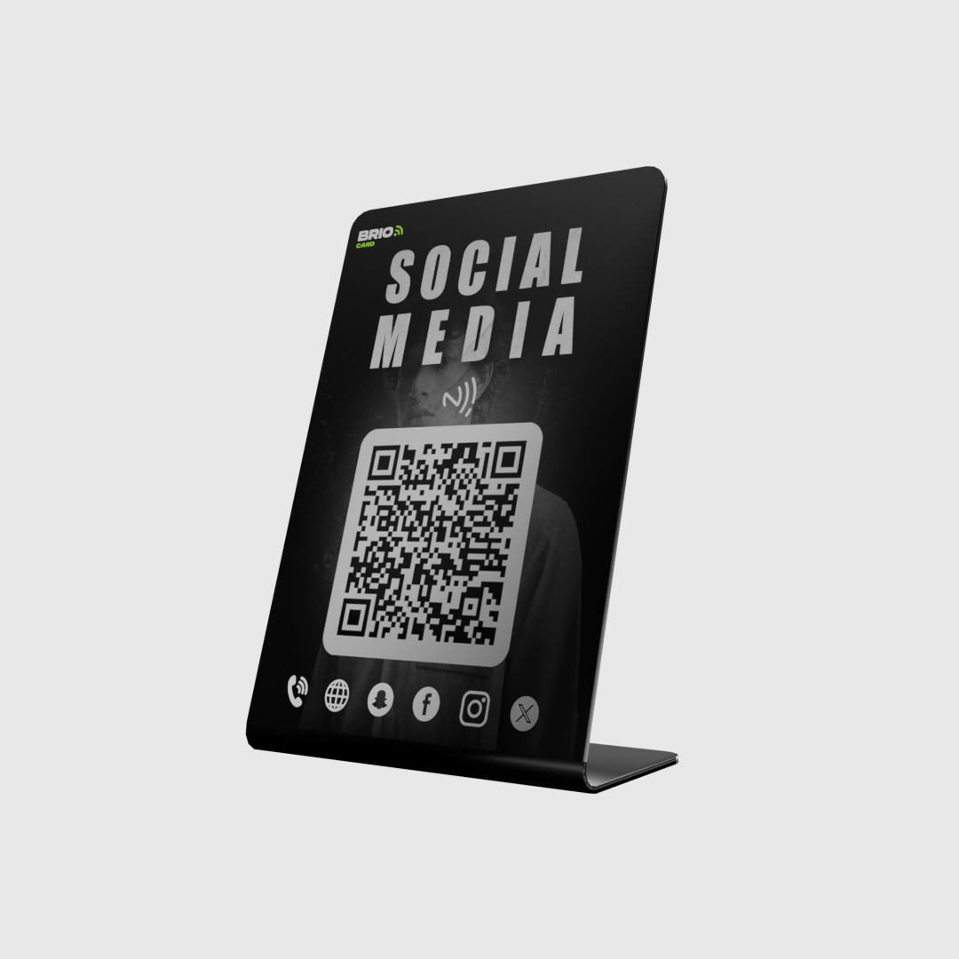 Brio NFC Stand (For Social Media & links in one place.)